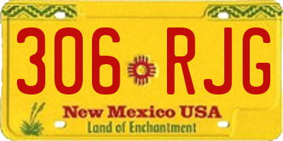 NM license plate 306RJG
