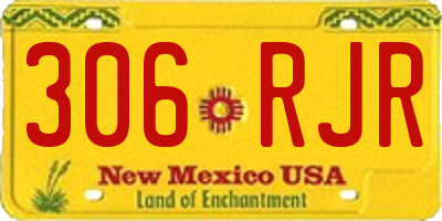 NM license plate 306RJR