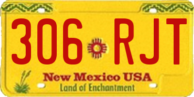 NM license plate 306RJT