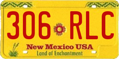NM license plate 306RLC