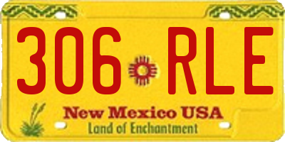 NM license plate 306RLE