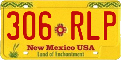 NM license plate 306RLP