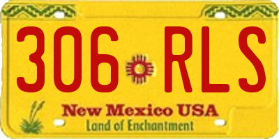 NM license plate 306RLS