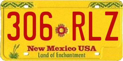NM license plate 306RLZ