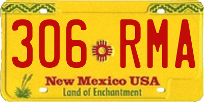 NM license plate 306RMA