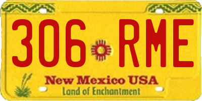 NM license plate 306RME