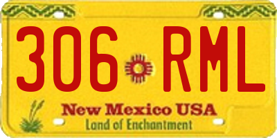 NM license plate 306RML