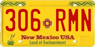 NM license plate 306RMN