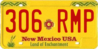 NM license plate 306RMP