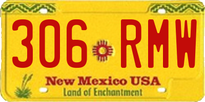 NM license plate 306RMW