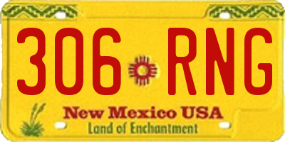 NM license plate 306RNG