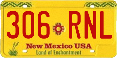 NM license plate 306RNL