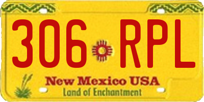NM license plate 306RPL