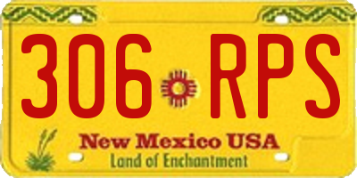 NM license plate 306RPS