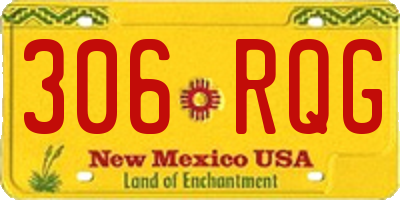 NM license plate 306RQG