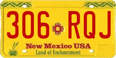 NM license plate 306RQJ