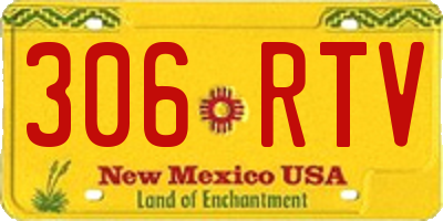 NM license plate 306RTV