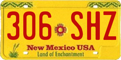 NM license plate 306SHZ