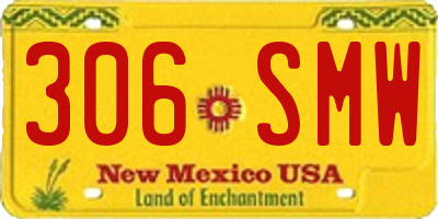 NM license plate 306SMW
