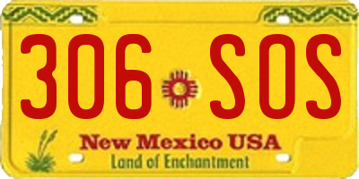 NM license plate 306SOS