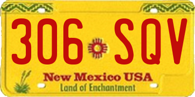 NM license plate 306SQV
