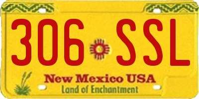 NM license plate 306SSL