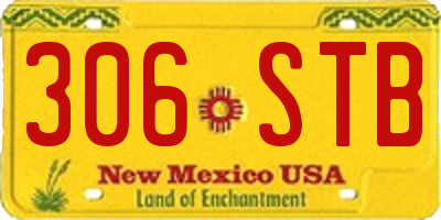 NM license plate 306STB