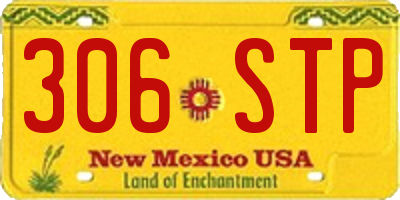 NM license plate 306STP