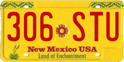 NM license plate 306STU