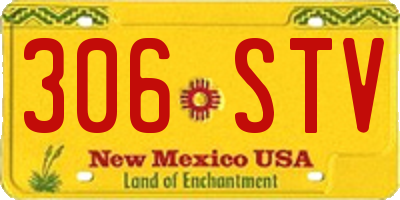 NM license plate 306STV