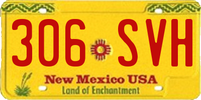NM license plate 306SVH
