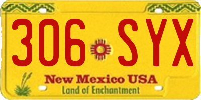 NM license plate 306SYX