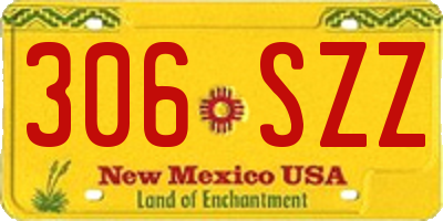 NM license plate 306SZZ