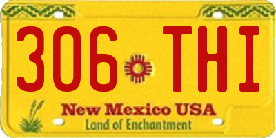 NM license plate 306THI