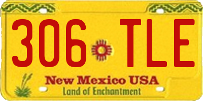 NM license plate 306TLE