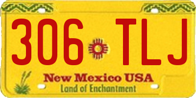 NM license plate 306TLJ