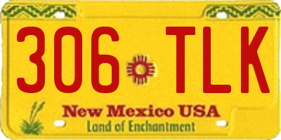 NM license plate 306TLK