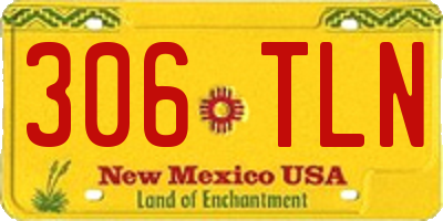 NM license plate 306TLN