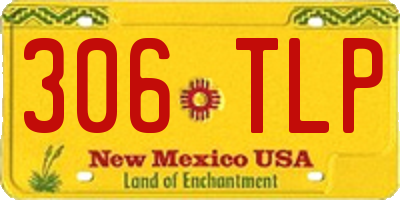NM license plate 306TLP
