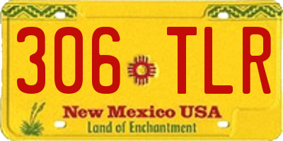 NM license plate 306TLR