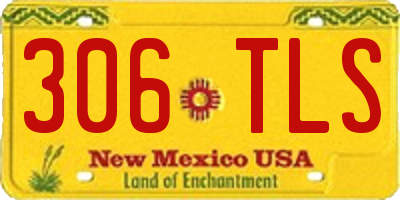 NM license plate 306TLS