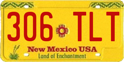 NM license plate 306TLT
