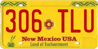 NM license plate 306TLU