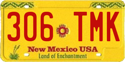 NM license plate 306TMK