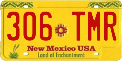 NM license plate 306TMR