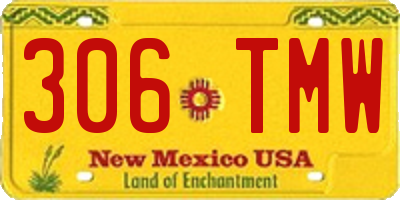 NM license plate 306TMW