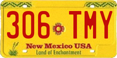 NM license plate 306TMY