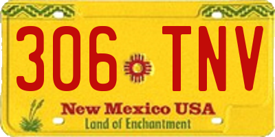 NM license plate 306TNV