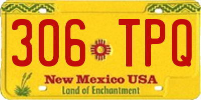 NM license plate 306TPQ