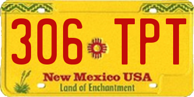 NM license plate 306TPT